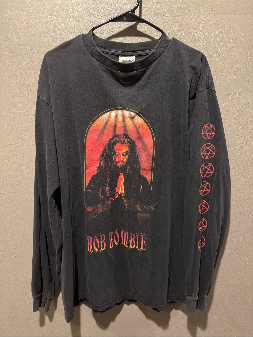 Vintage 1998 ROB ZOMBIE Long sleeve T-Shirt L Hellbilly Deluxe 90s Metal RARE